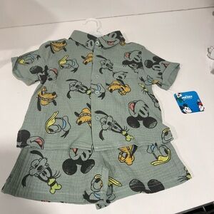 Disney short shirt set new